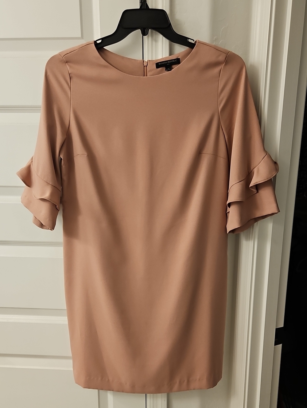 Banana Republic Dusty Rose Ruffle Sleeve Mini Dress
